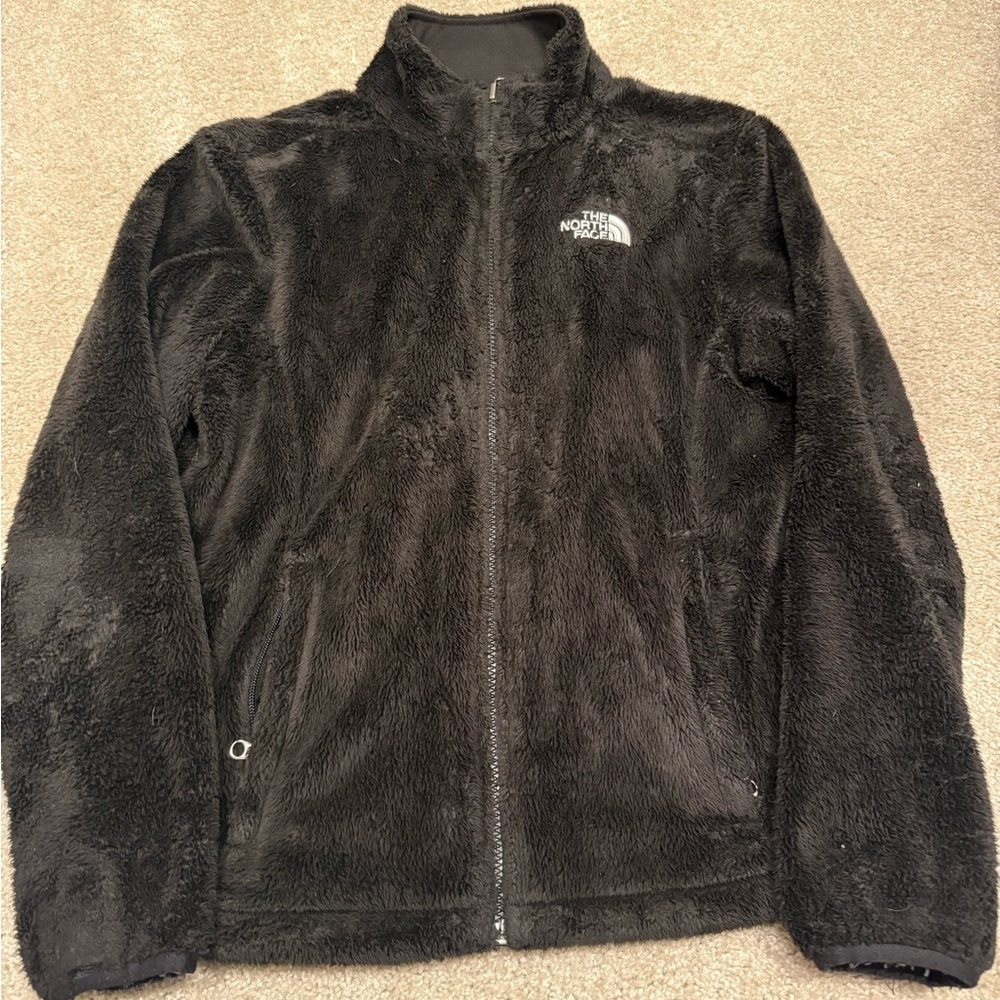 The North Face Plush Black Jacket - Picture 1 of 3
